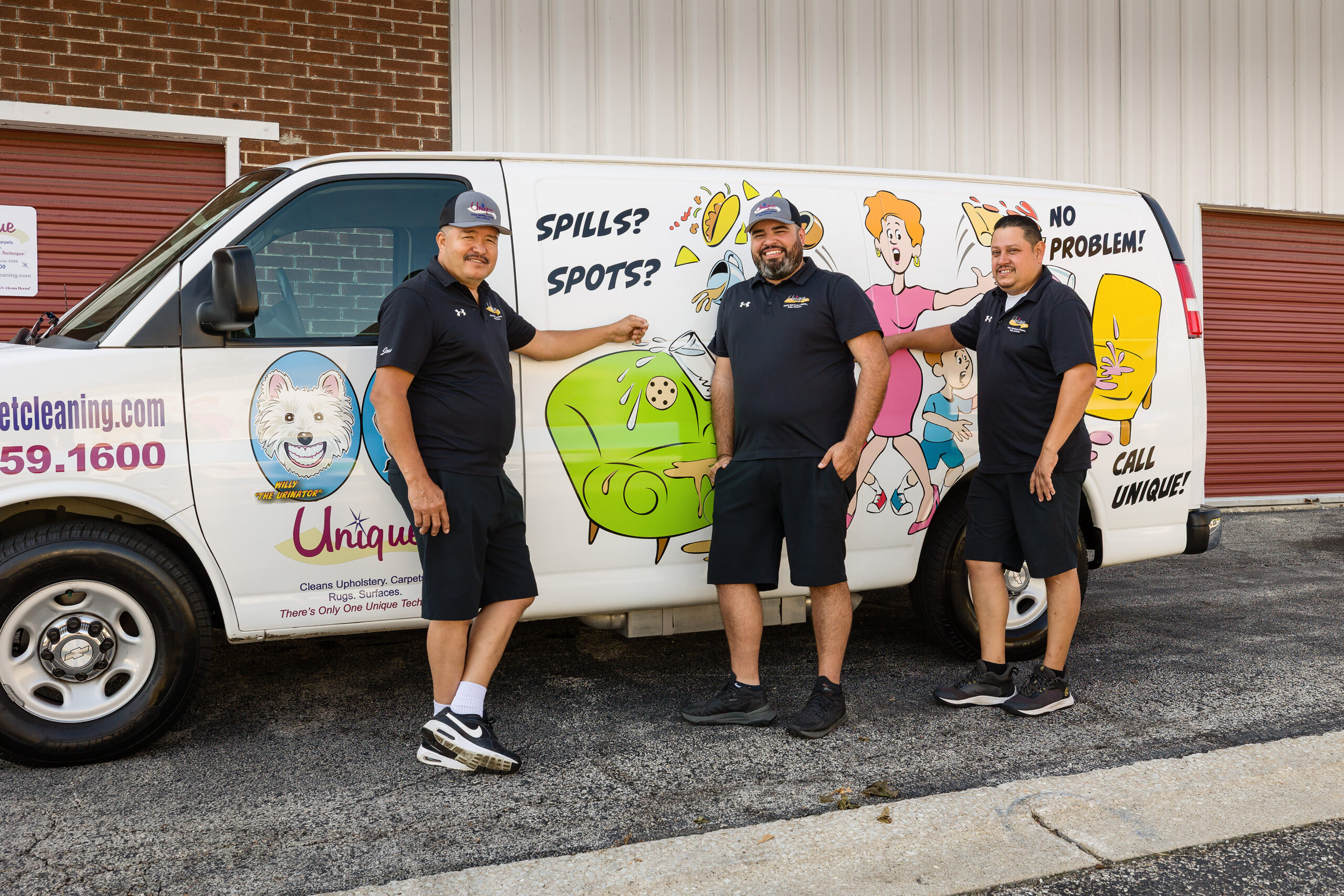Unique Carpet Cleaning crew members - trusted carpet and upholstery cleaning professionals serving the North Shore